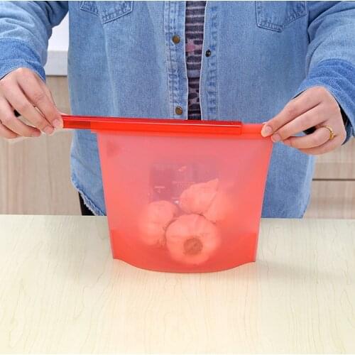 Reusable Silicone Food Storage Bags BEST for Sandwich, Liquid, Snack, Lunch, Fruit, Freezer Airtight Seal Kitchen Tools