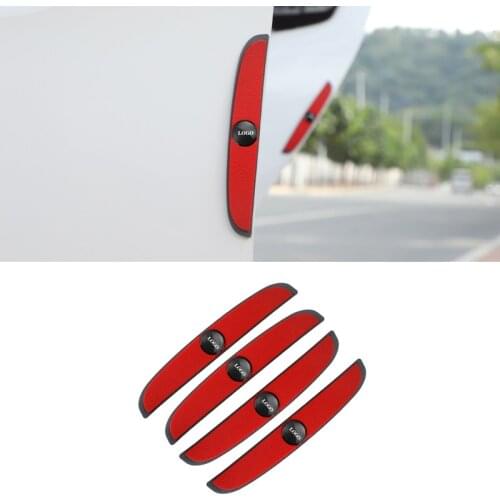 4Pcs Car Door Rearview Mirror Anti-Collision Strip Stickers Accessories For Peugeot 206 508 307 308 3008 208 207 2008 406 5008