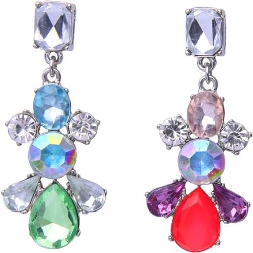 New America Style Brand Colorful Pendant Earrings For Evening Dress Accessories Hoop lovely Earrings