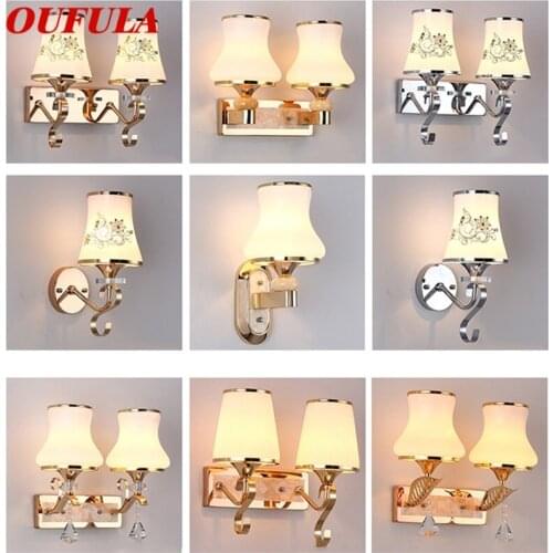 OUFULA Wall Lamps LED Modern Nordic Luxury Indoor Sconces Light Pattern Figure For Home Bedroom