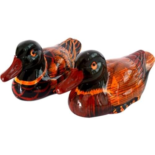 Pair Mandarin Ducks Feng Shui Love & Fidelity/resin H1013