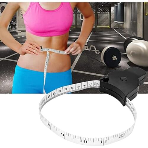 1.5M Self-tightening Tape Measure Body Measuring Ruler Three-dimensional Leg Waist Arm Measurement Sewing Tape Measure