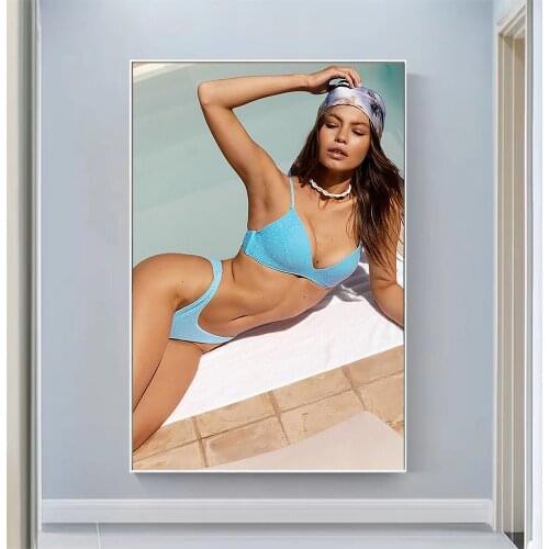Silk Cloth Wall Poster Kate Li Sexy Model Star Art Home Decoration Gift