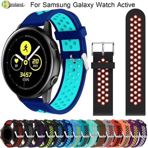 Silicone WatchBands for Samsung Galaxy Watch Active Band for Samsung Galaxy 42mm replacement Sports Watches wristStrap hot sale