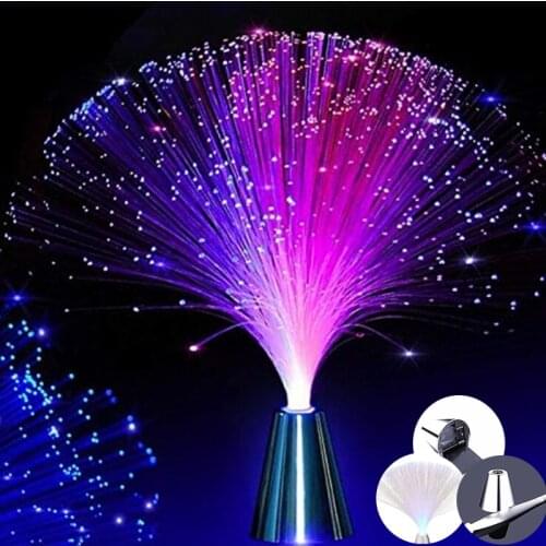 LED Fiber Nightlight Lamp Romantic Small Night Light For Chrismas Gift Colorful Flashing Light Festival Luminous Atmosphere bulb