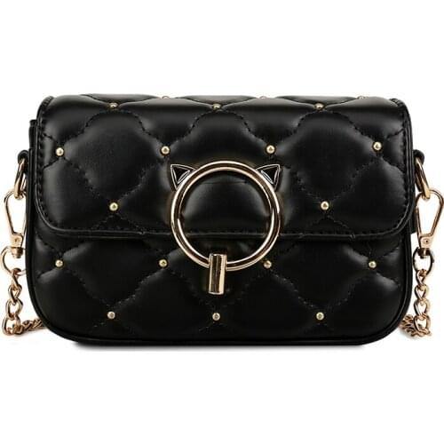 High quality PU material waterproof ladies bag Messenger fashion womens mobile phone bag shoulder girl bag discount new product