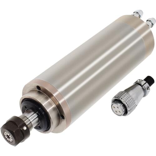 Spindle Motor 24000rpm 1.5KW 1.19NM 220V 7.7A 400~800Hz D85*279mm ER20 Water-cooled SDK85-12-24Z-1.5& Inverter&bracket&Pump/Pipe