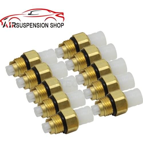 10 pcs M10 for Audi Q7 BMW F02 Air Connector Brass Fittings Valve Pneumatic Pump Repair Kit Suspension Shock Part Accessories
