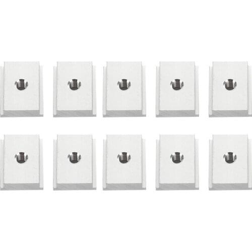 10PCS M6 Woodworking Pressing Blocks T-screws T-sliders Handles Chute-specific Woodworking T-slots Tools Screw Slot Fastener