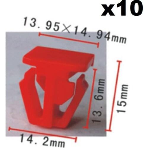 10pcs Nylon For Honda Series Body Side Moulding Clips / Door interior trim plate fixed buckle / Retainer Clips