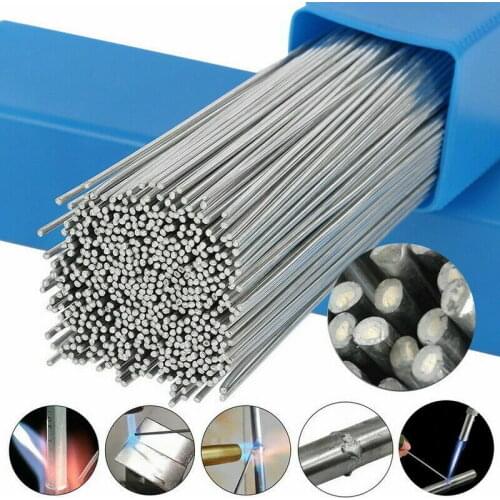 100pcs Easy Melt Welding Rods Low Temperature Aluminum Wire Braziing 1.6MM X 50CM Metalworking Welding Flux-Cored Rods Solders