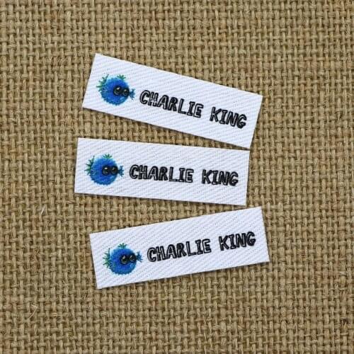 120 pieces Custom logo labels, Personalized name tags for children, Iron on label, Custom Clothing Labels, Name Tags(YT026)