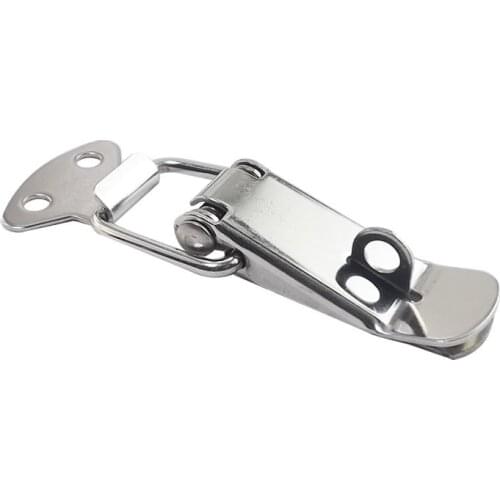 20PC/LOT 201 STAINLESS STEEL 44x16mm Spring Toggle Latch Hasp Silver Tone Spring Loaded for Cabinet Cases Box Chests lock CK1214