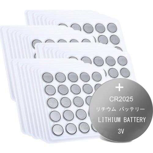 400pcs cr2025 CR 2025 ECR2025 BR2025 DL2025 KCR2025 LM2025 3v button Cell battery coin Lithium batteries for watch car toy
