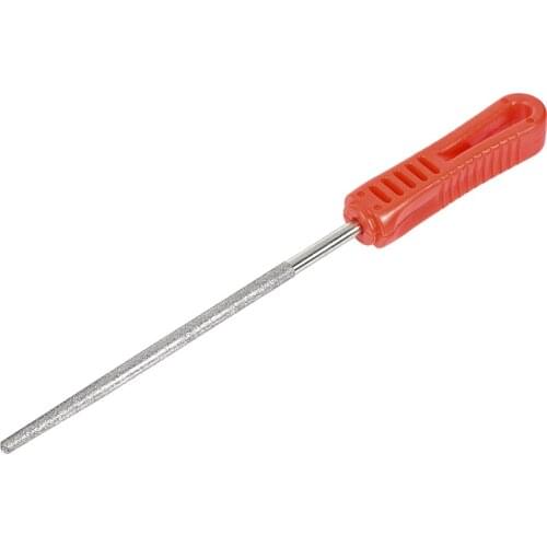 Uxcell Diamond File 6 Inch Round File Diamond Coated Plastic Handle Hand Tool for Grinding Polishing