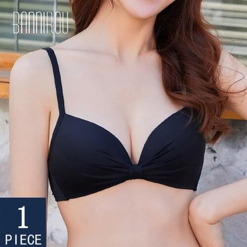 BANNIROU Bralette Active Wire Free Bra For Woman Push Up Lingerie Underwear For Woman French Style Cure Strapless Free Shipping
