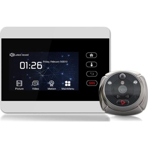 4.3Inch Wireless Intercom WIFI Doorbell Motion Detection Video Door Phone