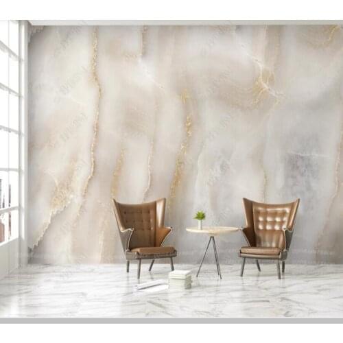 Custom wallpaper 3d mural abstract atmosphere beige light elegant background wall marble stone pattern bath room wall decor