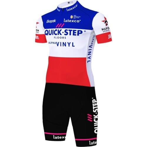 2021 Team quick step cycling skinsuit summer outdoor skinsuits ropa bicicleta hombre triathlon uniforme ciclismo 20D bodysuit