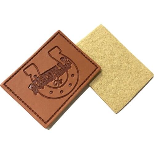 Custom Design Garment Leather Label Brand Logo for Hat Patches