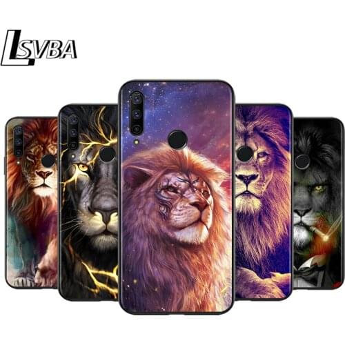 Anti-Fall Soft Black Cover Cool Lions Roar For Huawei Honor 30 20 10 9X 9 Lite Pro V20 20S 9S 9A 9C 9N Phone Case