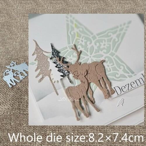 New Design Craft Metal stencil mold Cutting Dies Christmas elk decoration scrapbook die cuts Album Paper Card Craft Embossing