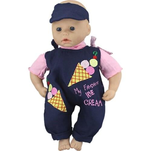 New Dolls Jumpsuit Wear for 46cm Baby Annabell Doll 18 Inch Dolls Clothes