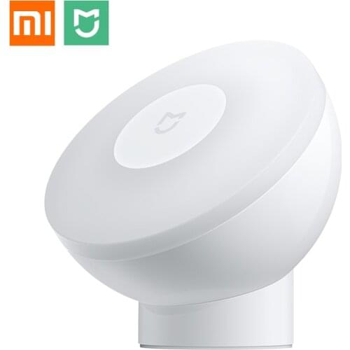 New Xiaomi Mijia Led Induction Night Light 2 MJYD02YL 360 Rotating Adjustable Brightness Infrared Smart Motion Sensor With Magne
