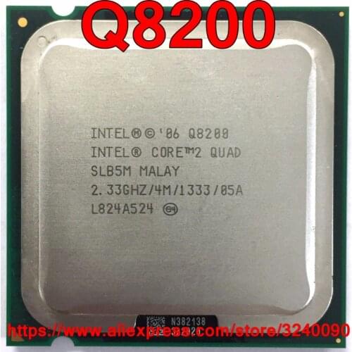 Original Intel CPU CORE 2 QUAD Q8200 Processor 2.33GHz/4M/1333MHz Quad-Core Socket 775 free shipping speedy ship out