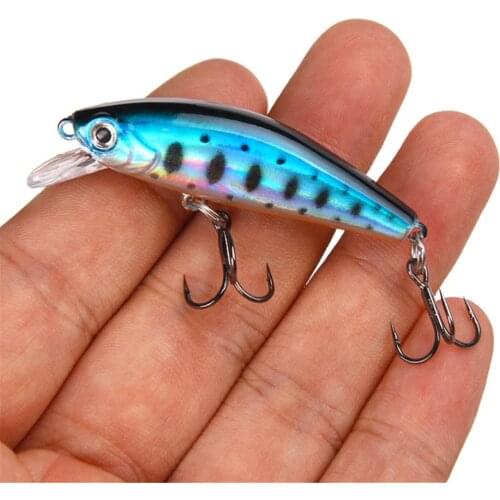 1Pcs 5.5cm 6.7g Hard Minnow Fishing Lure Wobblers Sinking Isca Artificial Bait Treble Hooks Tackle Crankbait Carp Swimbait