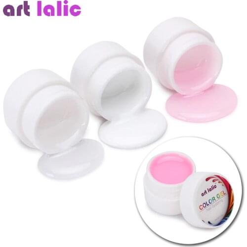 Pink White Clear 3 Color Options UV Gel Extend Nail Art Tips for Gel Nail Polish Extension Gel Primer Varnish