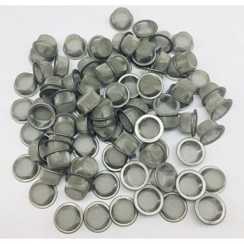 Stainless Steel Metal Screen filters Smoke Accessories about 0.5 inches for Crystal Quartz Smoking pipes