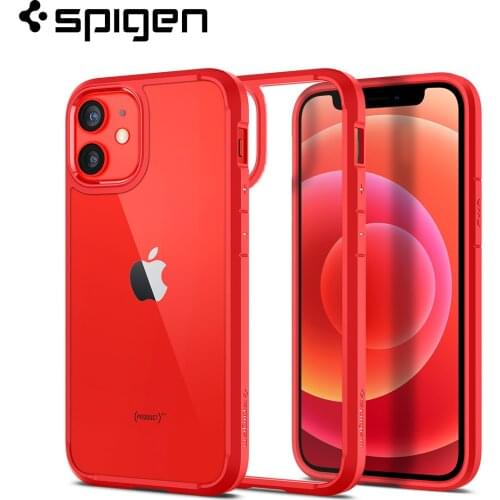Spigen Ultra Hybrid Case for iPhone 12 Mini (5.4") - Clear Hard Back Panel+Flexible Bumper Hybrid Cases
