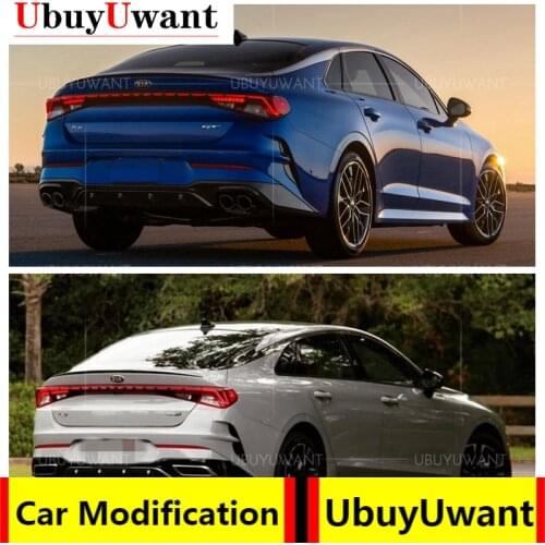 UbuyUwant For Kia Optima K5 GT 2020 2021 K5 DL3 Spoiler ABS Plastic Gloosy Black Rear Trunk Lip Spoiler Car Tail Wing Decoration