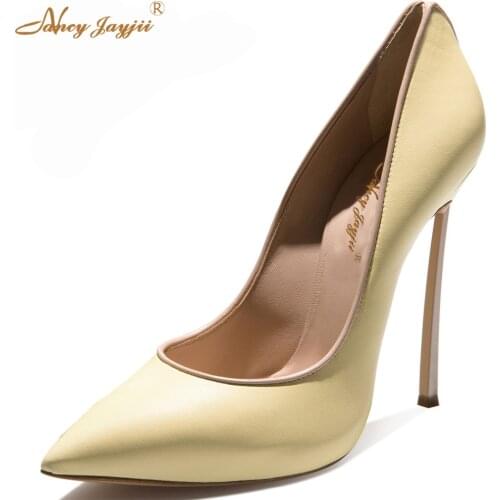 Nancyjayjii Sweet Woman Shoes More Colors Available Point Toe Thin&High Heels Slip on Party&Evening&Ball Pumps Plus 5-14