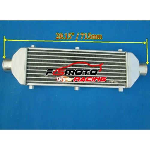 20.5"x6"x2" Front Mount Universal Aluminum Intercooler 520x150x50mm Tube & Fin Turbo 67mm 2.6" In/Out Pipe Direct-Fit 520*150*50