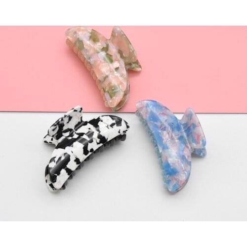 Vintage Hair Headdress for Women Fashion Acetate Hairpin Girl Party Hair Claw Accessories