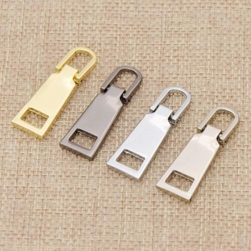 10pcs 5# Metal Zipper Silders Zipper Repair Kits Zipper Puller For DIY Garment Pants Sewing Craft Accessories