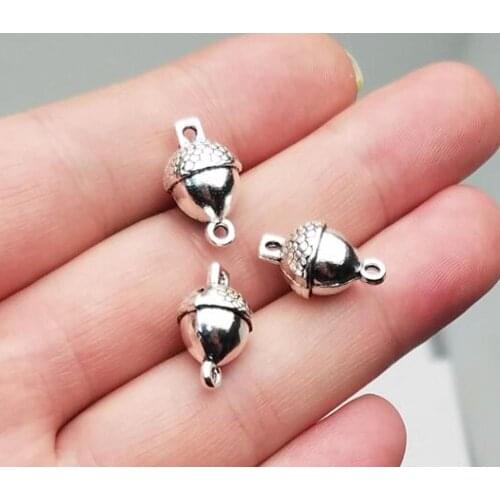 15pcs/lot--16x10mm, acorn cham,Antique silver plated acorn connector charms,DIY supplies,Jewelry accessories
