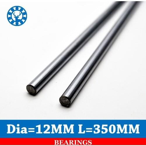 2Pcs 12mm Linear Shaft 350mm Linear Rail 12x350mm CNC Linear Shaft Hardened Rod Linear Guide Rail Cnc Parts