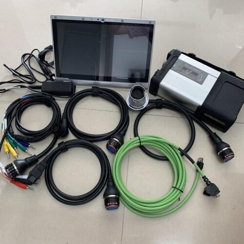 2020 mb star c5 with laptop cf-ax2 tablet i5cpu fold touch screen installed 2020.03v ssd software for mb sd c5 connect tool