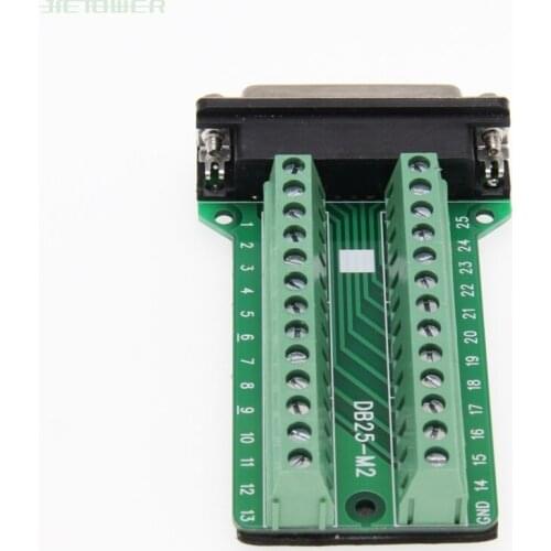 30pcs/lot DB25 Female 25 Pin Port Signals Breakout Board,DB25 Female 25 Pin Port Terminal Adapter Plate Wholesale