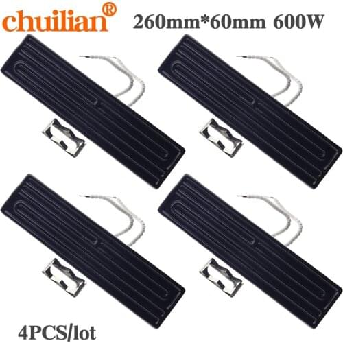 4PCS/LOT BGA Rework Station Heating Ceramic Plate Heater 240x60mm 600W With Temperature Sensor