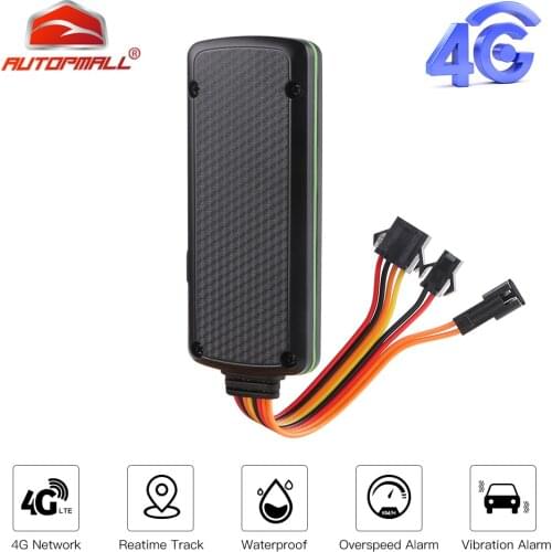 4G GPS Tracker Car TK319-L LTE 9-72V Waterproof Collision Alarm GPS Car Tracker Cut Engine Built-in Battery ACC Geo-fence Alert