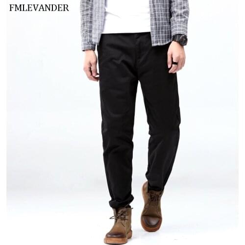 High Quality Plus Size 44 46 48 Loose Straight Pants Male Brand Large Harem Pants Men