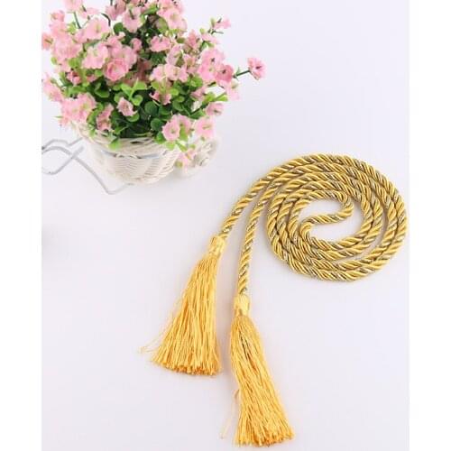 Colorful Hand Woven Weaving Tassel Tieback Rope Curtain Accessories Ties Tied Lanyard Simple DIY Rope Hanging For Home Decor