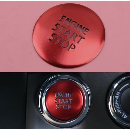Engine Start Stop Push Button Switch Cap Cover Car Aluminium Alloy Red Fit For Toyota Tacoma 2016 2017 2018 2019 2020