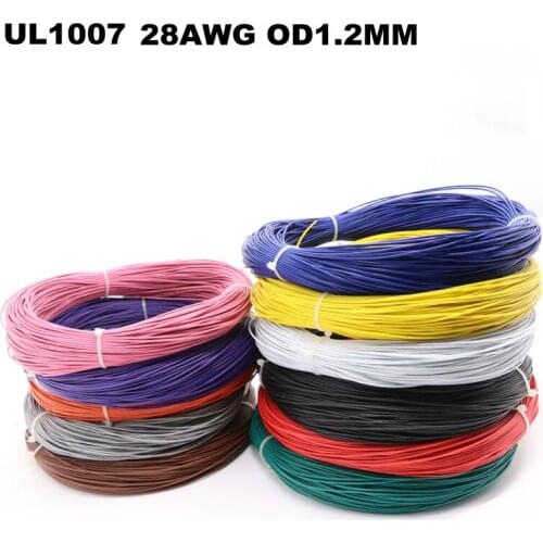 Ul1007 28Awg electronic wire American Standard environmental protection wire tinned copper electronic wiring terminal wire