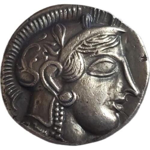 Greek Mini Commemorative Coins Portrait And Owl Sculpture Collection Coin Crafts Souvenir Home Decoration Gifts