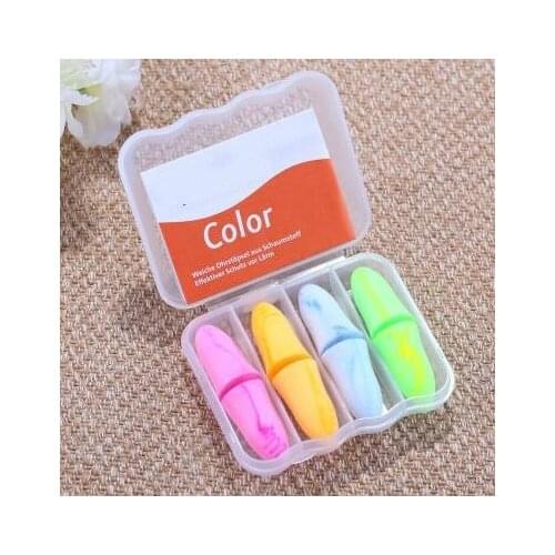 HANRIVER Noise insulation 4 piece in high quality Bubble cotton sleep earplugs sleep super mens and womens studies hot selling